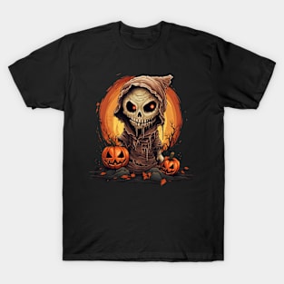 Eerie Halloween Ghoul, Spooky Season Delight T-Shirt